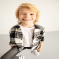 Erkek Çocuk Regular Fit Kareli Uzun Kollu Flanel Oduncu Gömlek